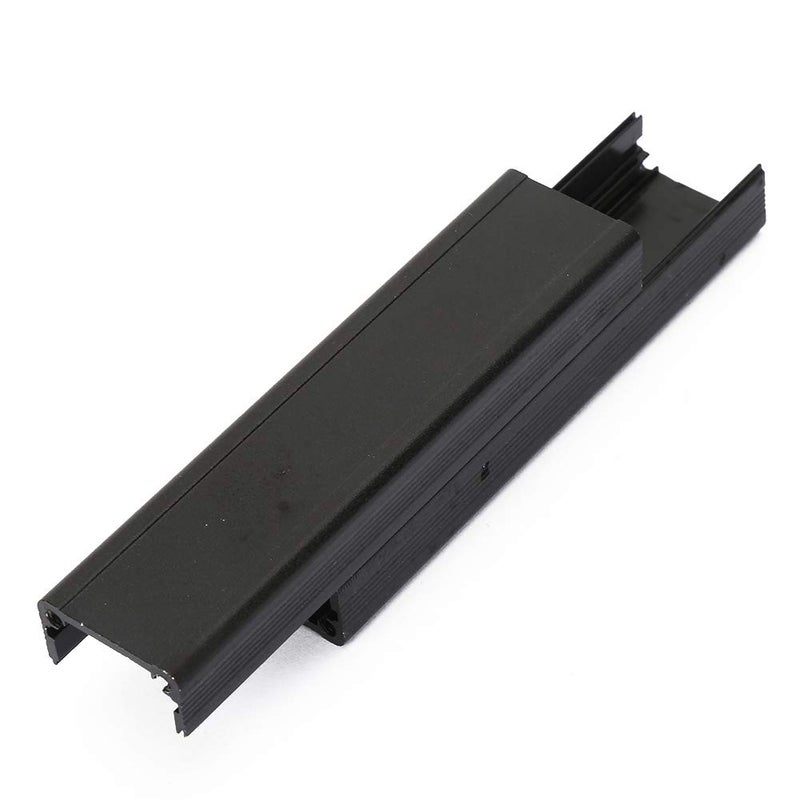 Black Aluminum Enclosure Electronic Cooling Box 25x25x100mm For PCB Instrument Shell - Image 3